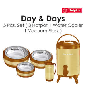 Day and Days 5 Pcs. Set (3 Hoptpot | 1 Water Cooler | 1 Water Flask)
