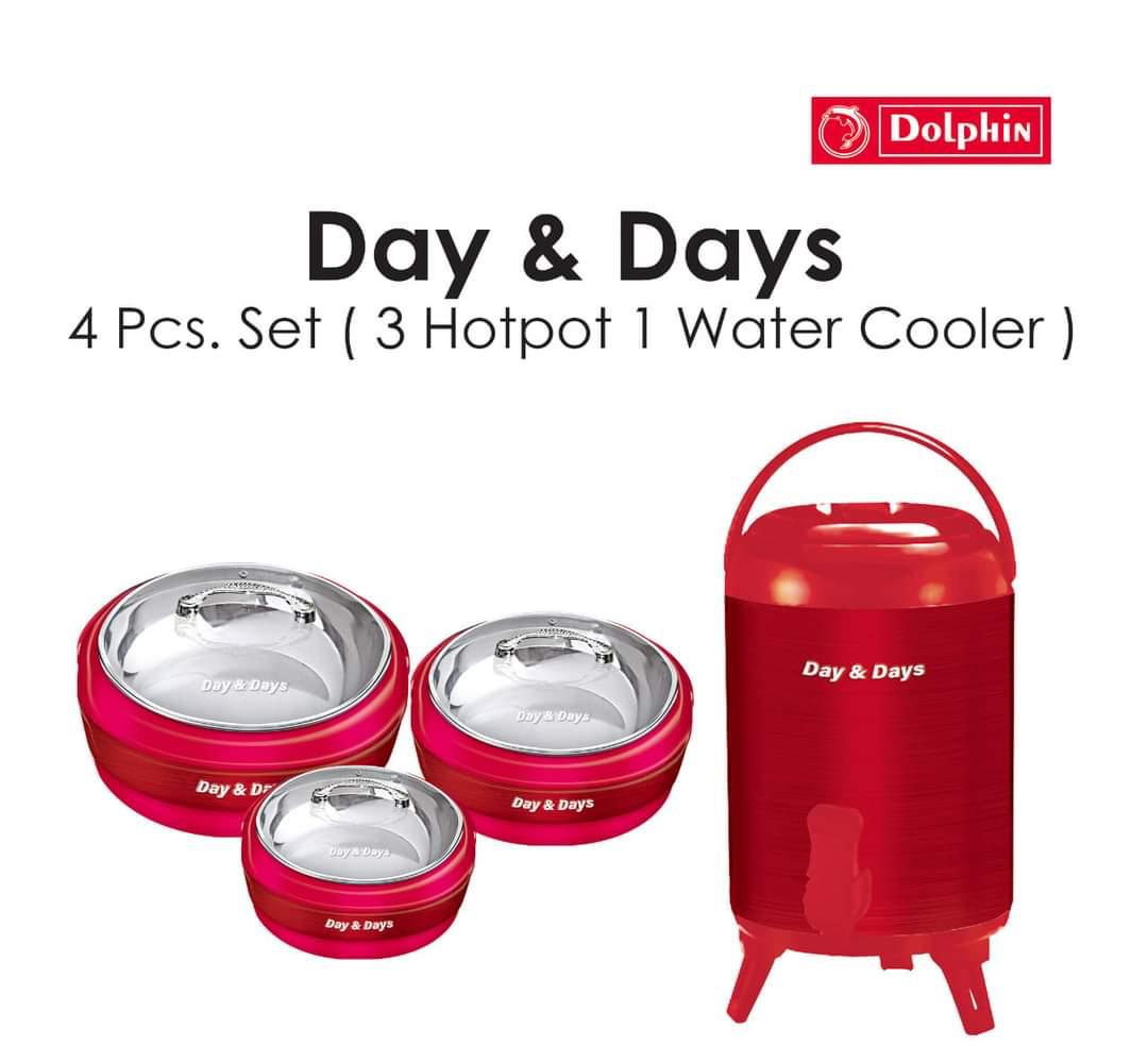 Day and Days 4 Pcs. Set (3 Hotpots and 1 Water Cooler) Day and Days 4 Pcs. Set (3 Hotpots and 1 Water Cooler)