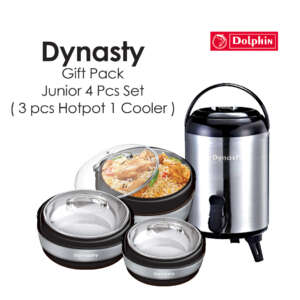 Dynasty Gift Pack Junior 4 Pcs. Set (3 Pcs Hotpot 1 Cooler)